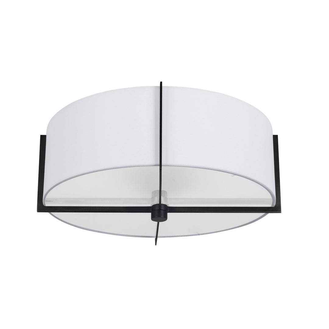 Preston Three Light Semi-Flush Mount in White - available from The Lighting Shoppe, trusted by Canadian homeowners