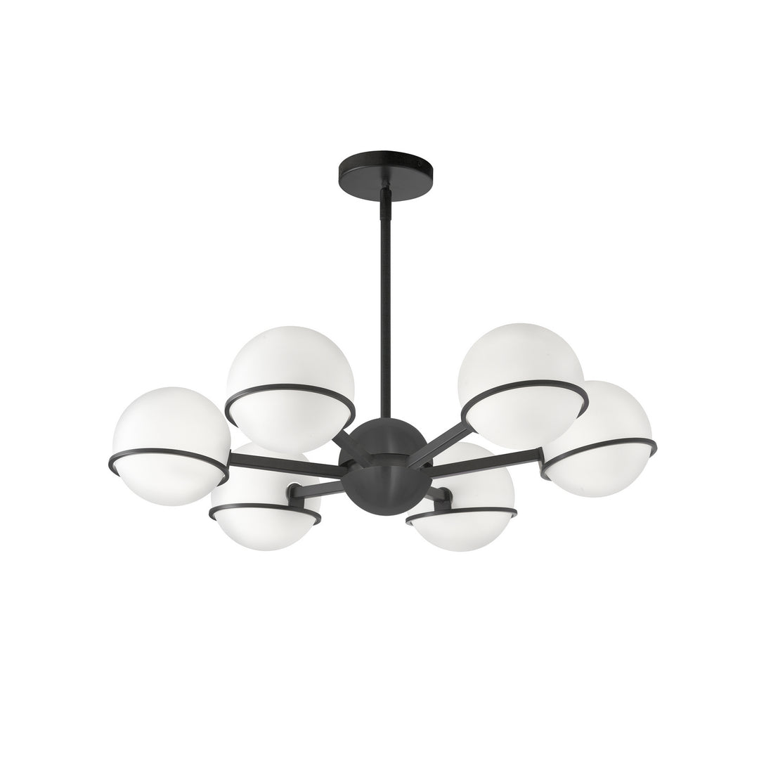 Sofia Six Light Chandelier in Black - available from The Lighting Shoppe, trusted by Canadian homeowners