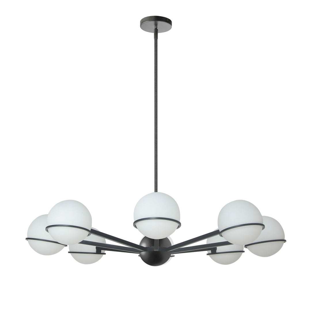 Sofia Eight Light Chandelier in Black - available from The Lighting Shoppe, trusted by Canadian homeowners