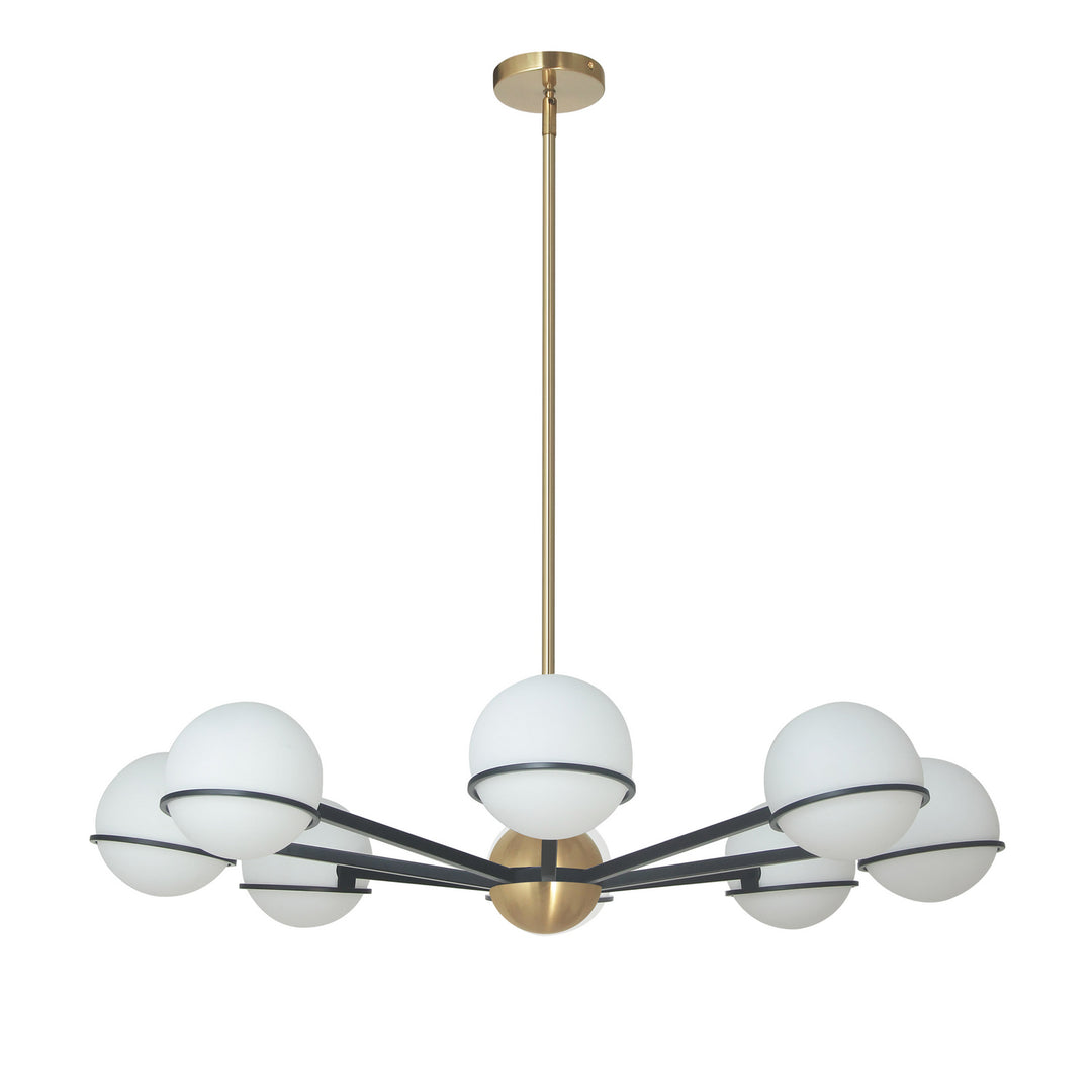 Sofia Eight Light Chandelier in Aged Brass - available from The Lighting Shoppe, trusted by Canadian homeowners