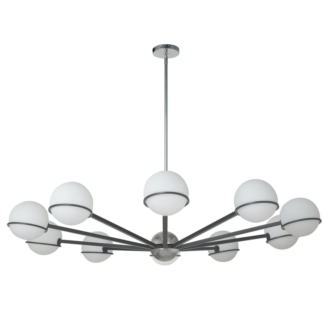 Sofia Ten Light Chandelier in Polished Chrome - available from The Lighting Shoppe, trusted by Canadian homeowners