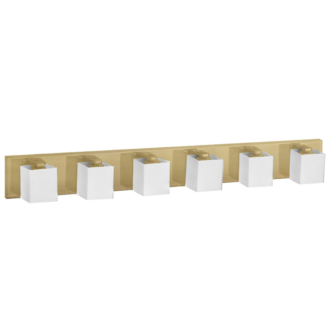 Dainolite Canada - V1230-6W-AGB - Six Light Vanity - Verona - Aged Brass