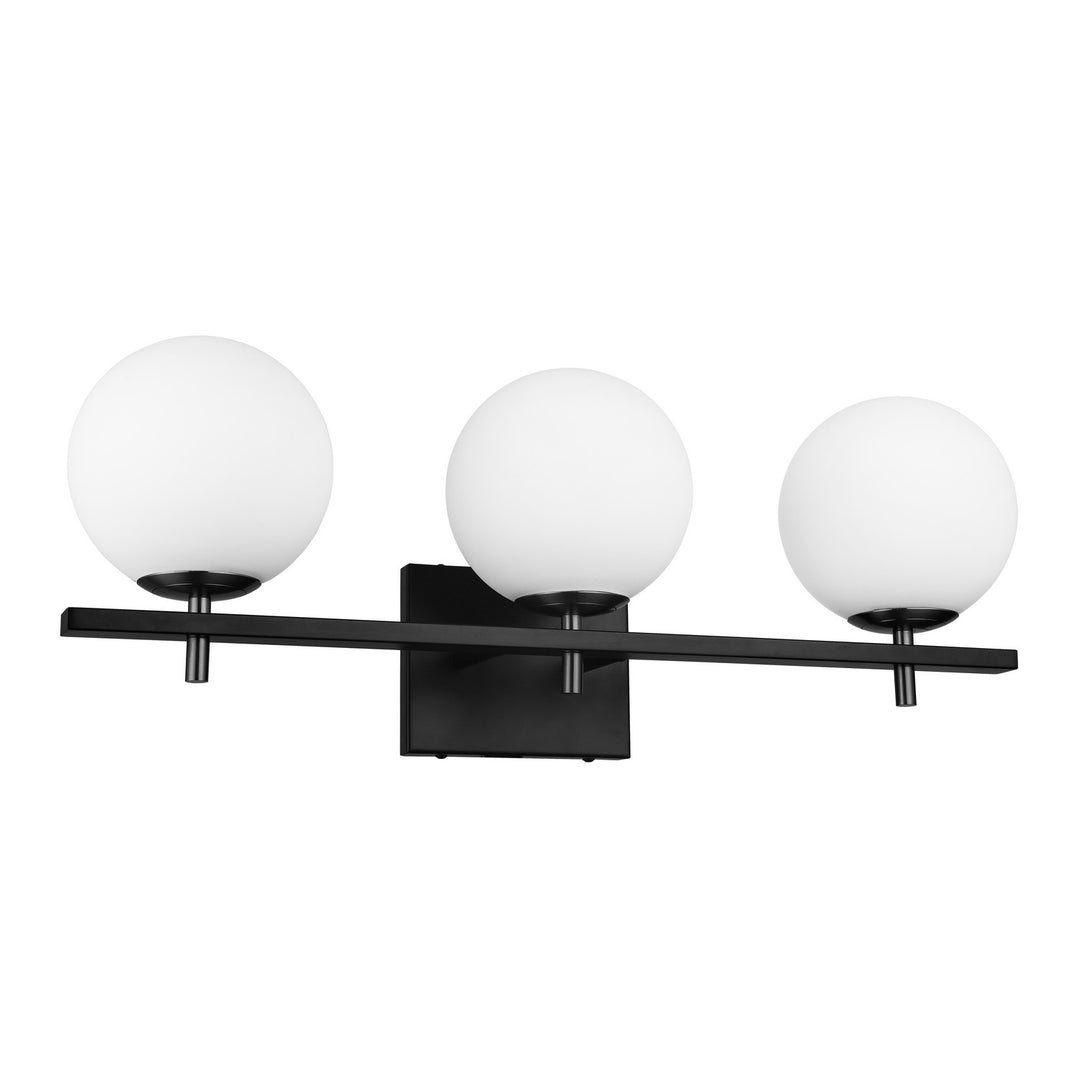 Dainolite Canada - VAD-233W-MB - Three Light Vanity Fixture - Vivaldi - Black