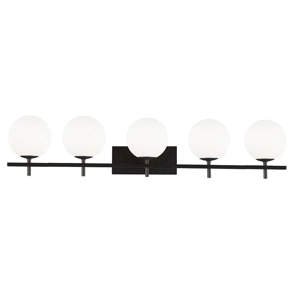 Dainolite Canada - VAD-415W-MB - Five Light Vanity - Vivaldi - Black