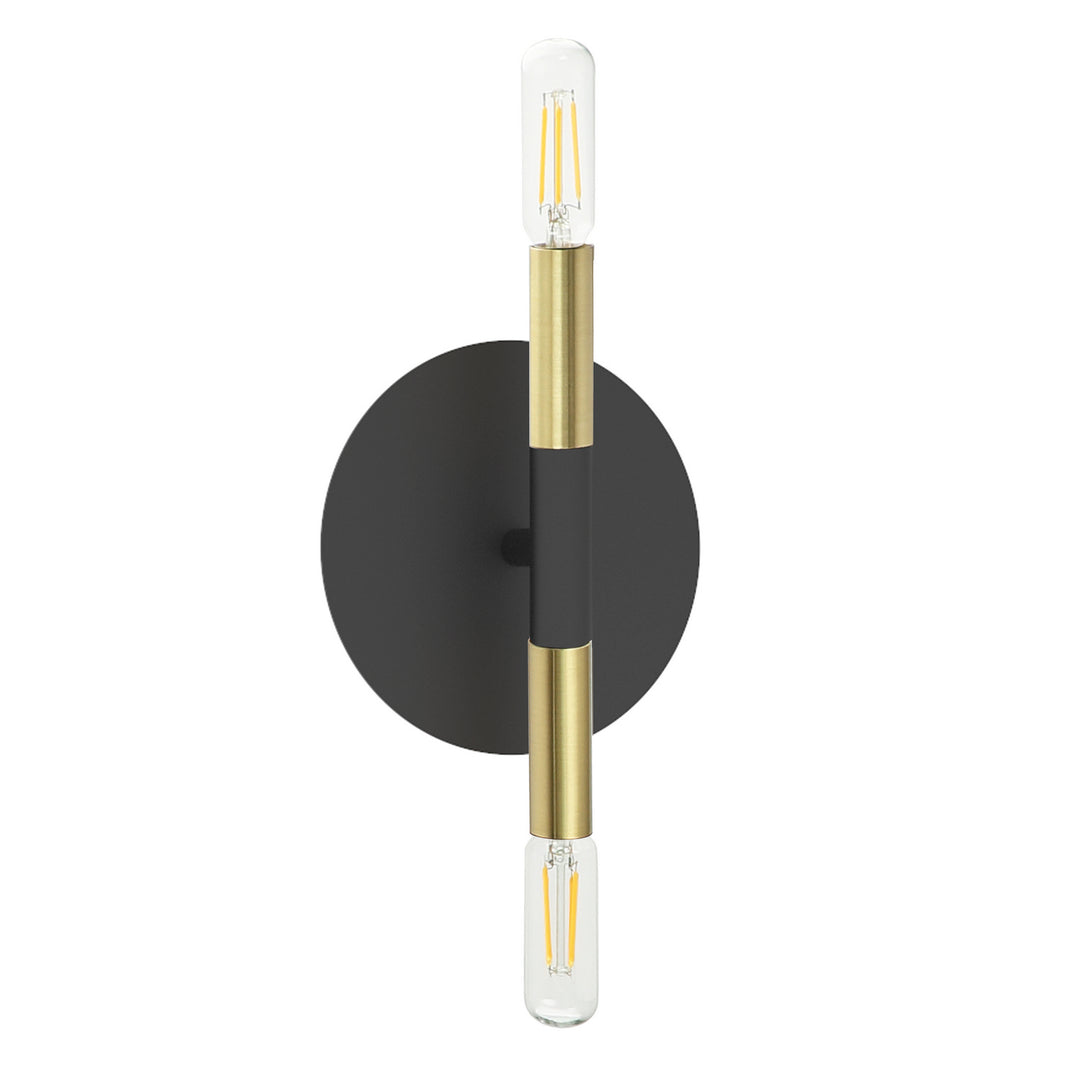 Wand Two Light Wall Sconce in Black - available from The Lighting Shoppe, trusted by Canadian homeowners