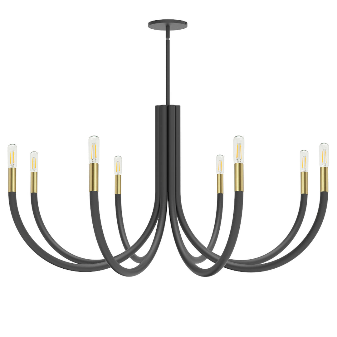 Wand Eight Light Chandelier in Black - available from The Lighting Shoppe, trusted by Canadian homeowners