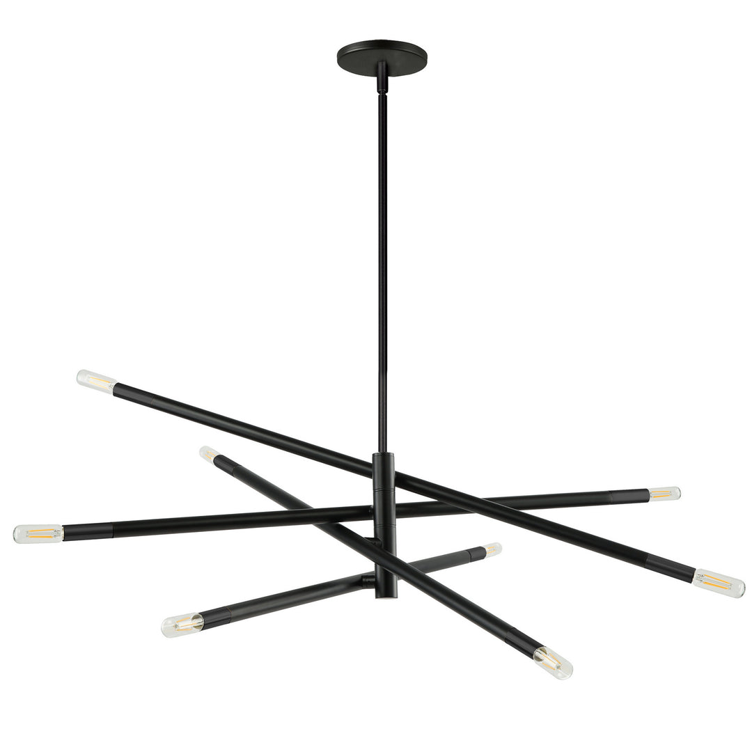 Wand Eight Light Pendant in Black - available from The Lighting Shoppe, trusted by Canadian homeowners