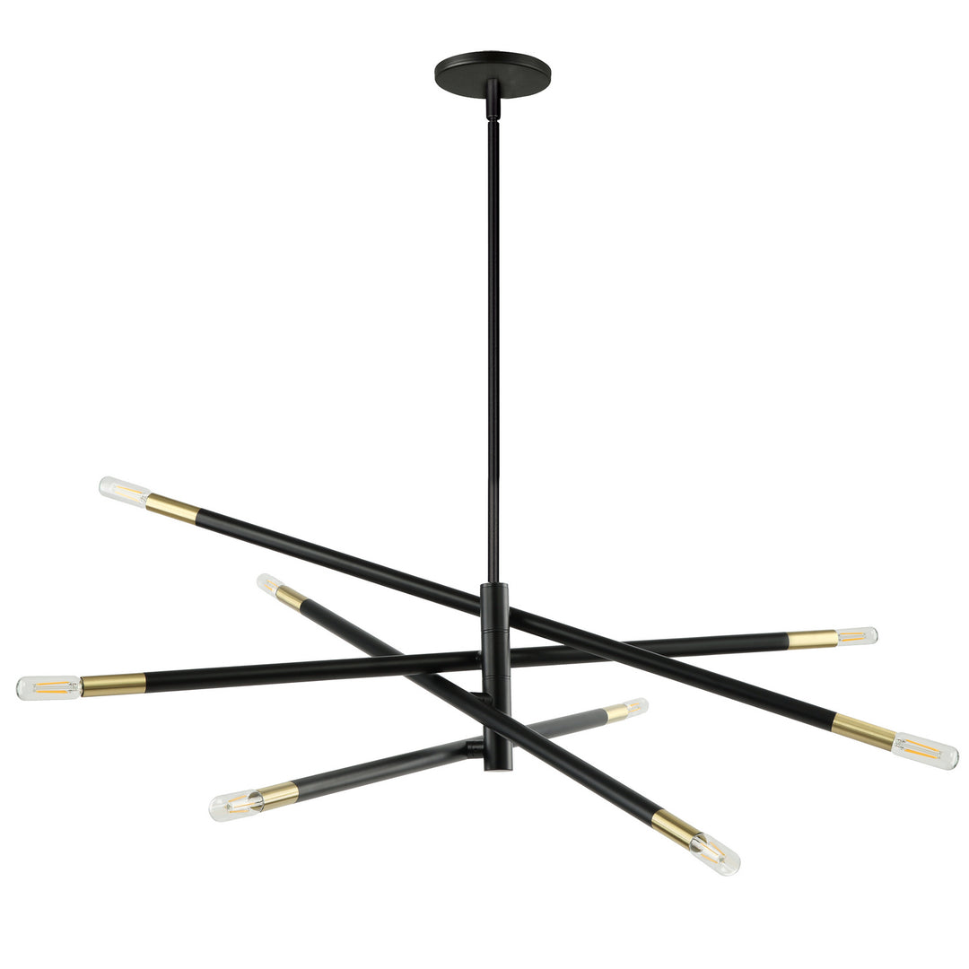 Wand Eight Light Pendant in Black - available from The Lighting Shoppe, trusted by Canadian homeowners