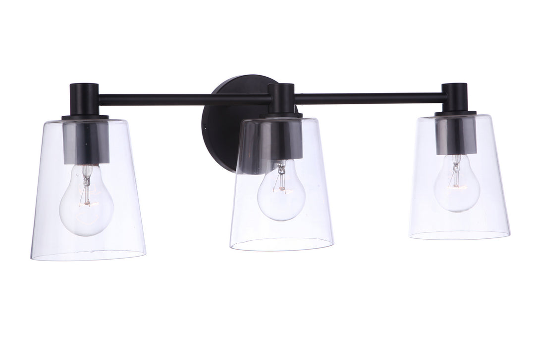 Craftmade Canada - 12623FB3 - Three Light Vanity - Emilio - Flat Black