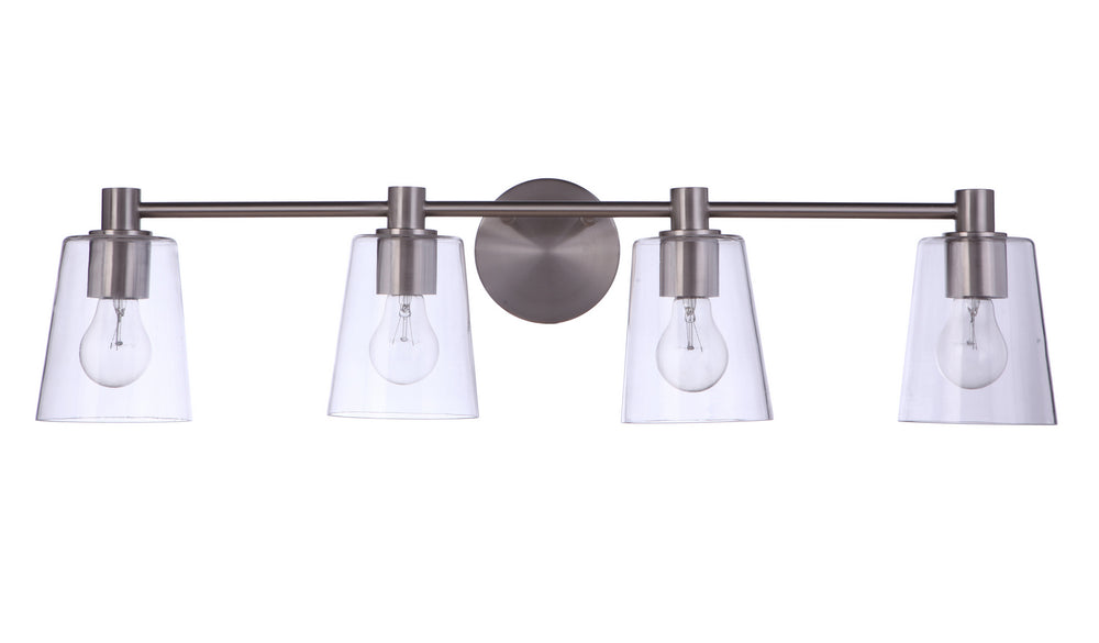 Craftmade Canada - 12633BNK4 - Four Light Vanity - Emilio - Brushed Polished Nickel