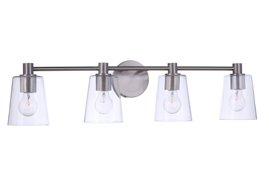 Craftmade Canada - 12633BNK4 - Four Light Vanity - Emilio - Brushed Polished Nickel