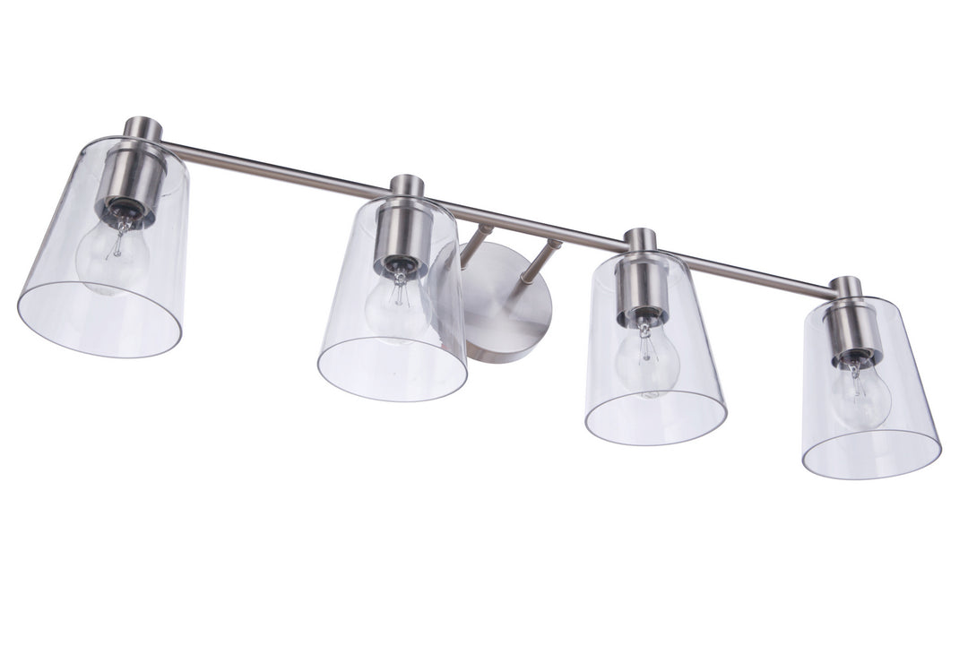 Craftmade Canada - 12633BNK4 - Four Light Vanity - Emilio - Brushed Polished Nickel