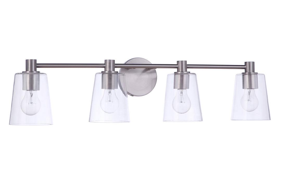 Craftmade Canada - 12633BNK4 - Four Light Vanity - Emilio - Brushed Polished Nickel