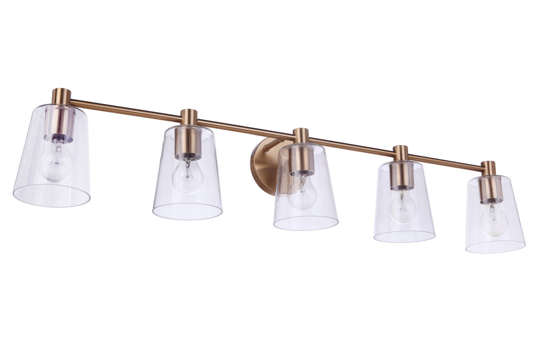 Craftmade Canada - 12642SB5 - Five Light Vanity - Emilio - Satin Brass