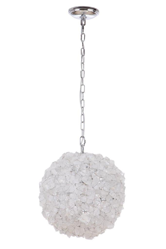 Roxx One Light Pendant in Chrome - available from The Lighting Shoppe, trusted by Canadian homeowners