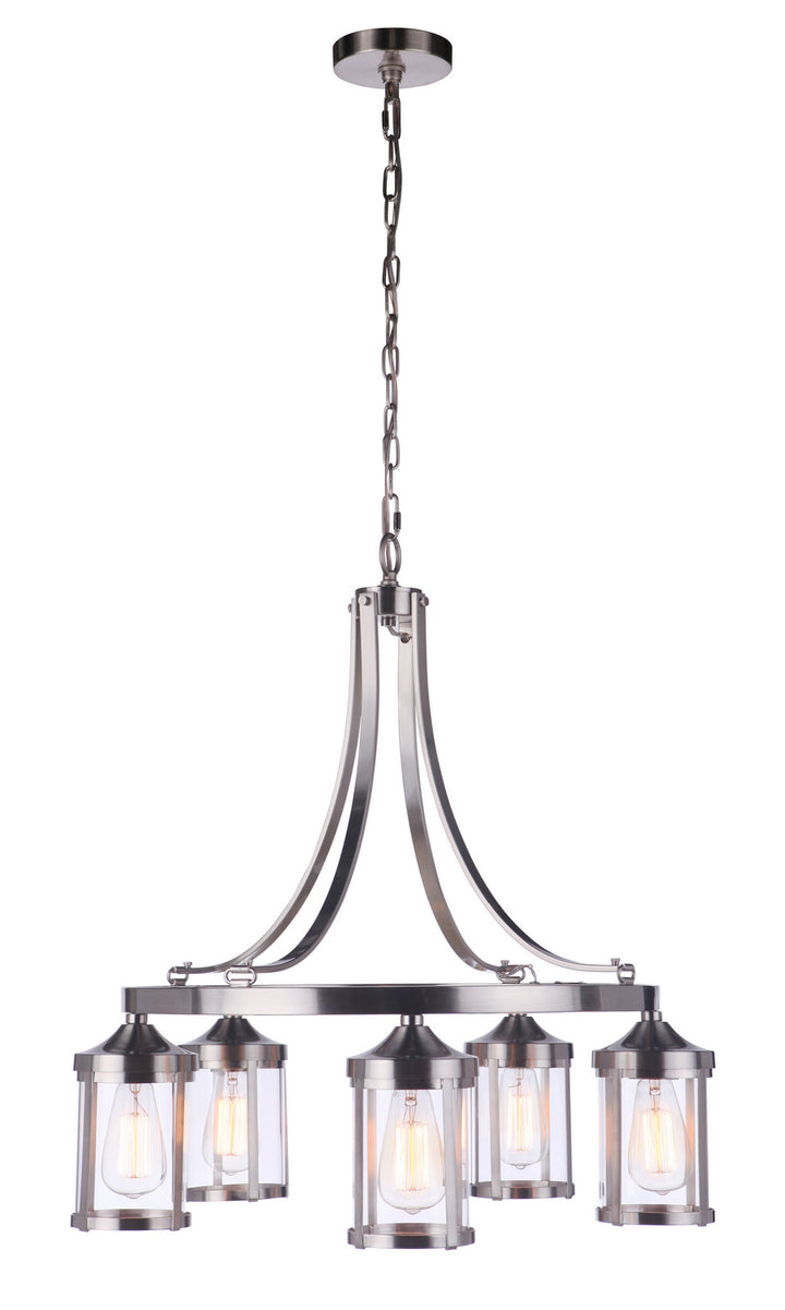 Craftmade Canada - 55325-BNK - Five Light Chandelier - Elliot - Brushed Polished Nickel