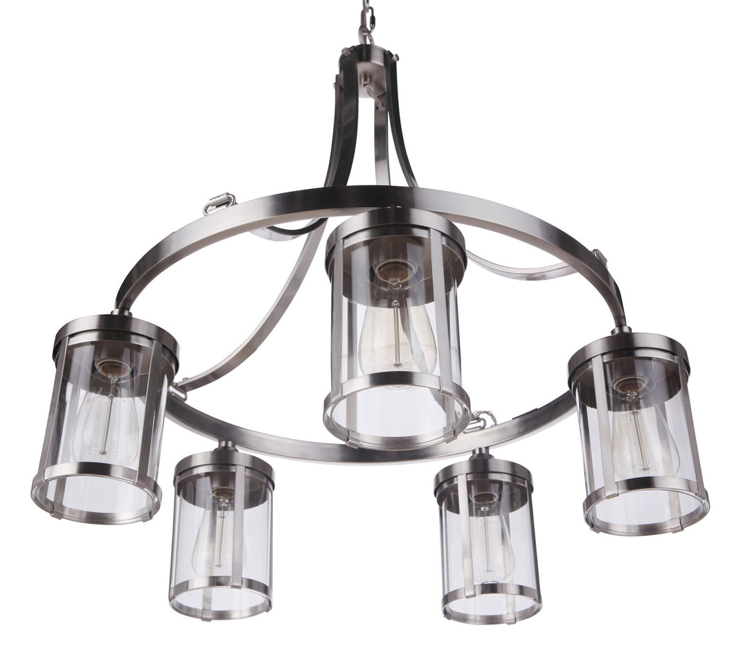 Craftmade Canada - 55325-BNK - Five Light Chandelier - Elliot - Brushed Polished Nickel