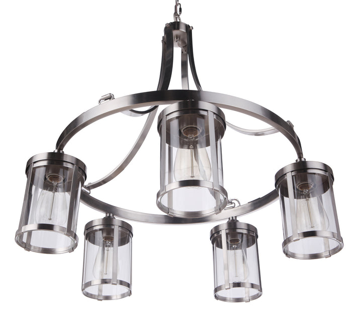 Craftmade Canada - 55325-BNK - Five Light Chandelier - Elliot - Brushed Polished Nickel