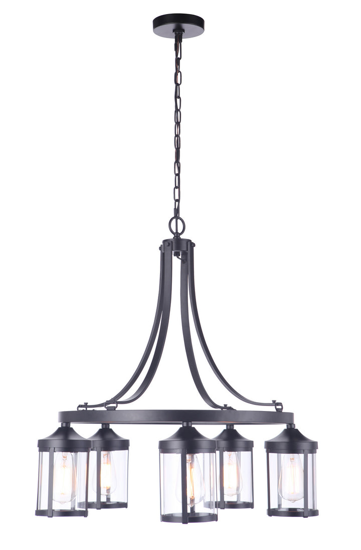 Craftmade Canada - 55325-FB - Five Light Chandelier - Elliot - Flat Black