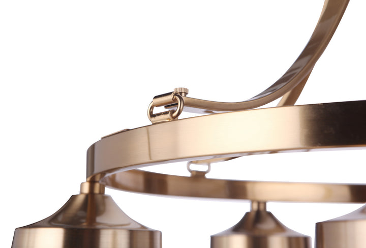 Craftmade Canada - 55325-SB - Five Light Chandelier - Elliot - Satin Brass