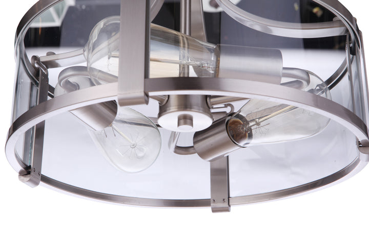 Craftmade Canada - 55353-BNK - Three Light Semi Flush Mount - Elliot - Brushed Polished Nickel