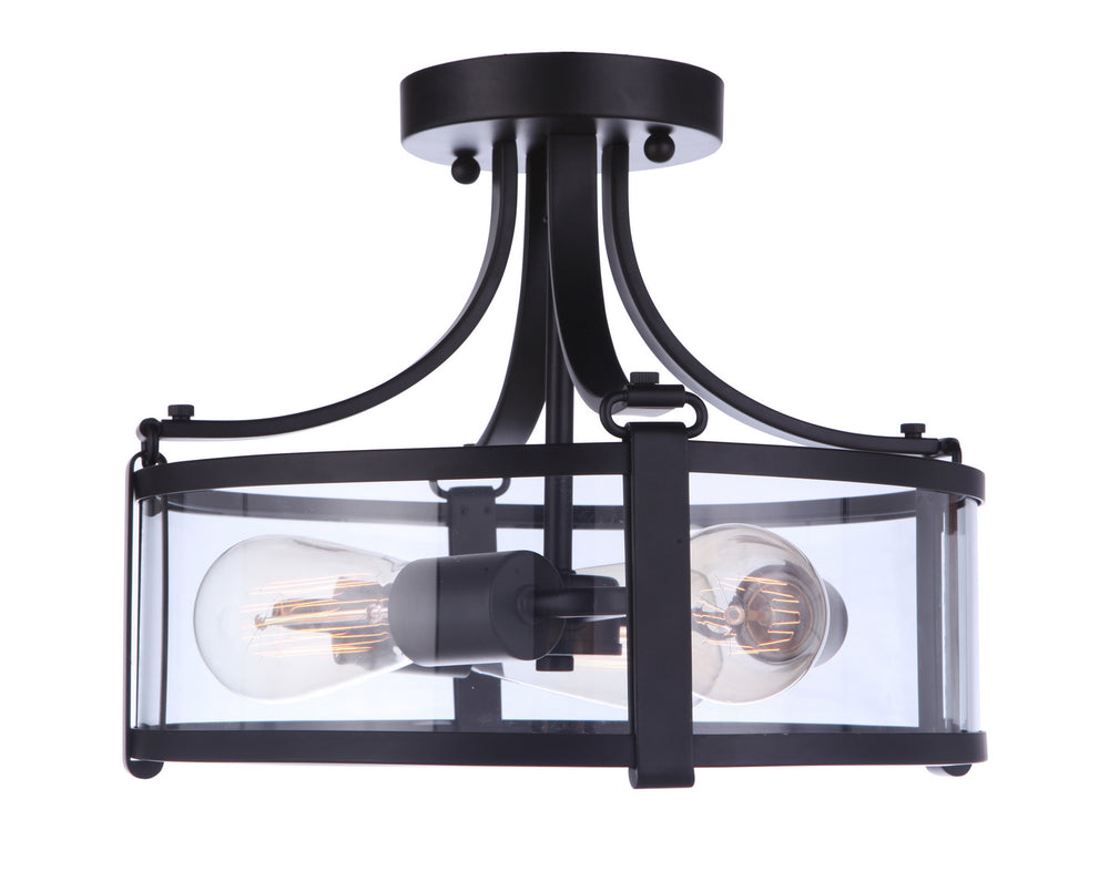 Craftmade Canada - 55353-FB - Three Light Semi Flush Mount - Elliot - Flat Black