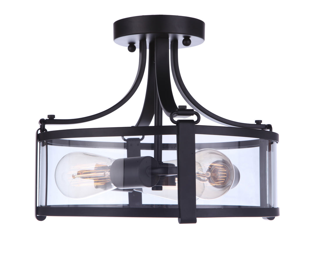 Craftmade Canada - 55353-FB - Three Light Semi Flush Mount - Elliot - Flat Black