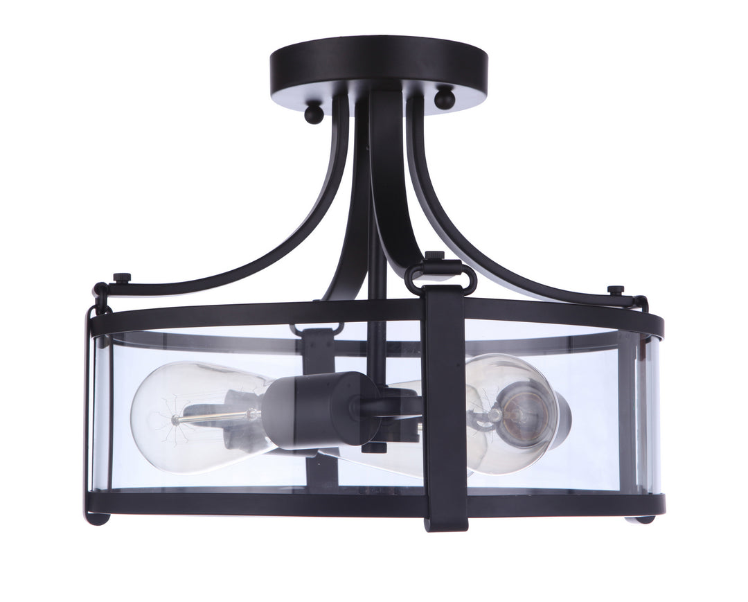 Craftmade Canada - 55353-FB - Three Light Semi Flush Mount - Elliot - Flat Black