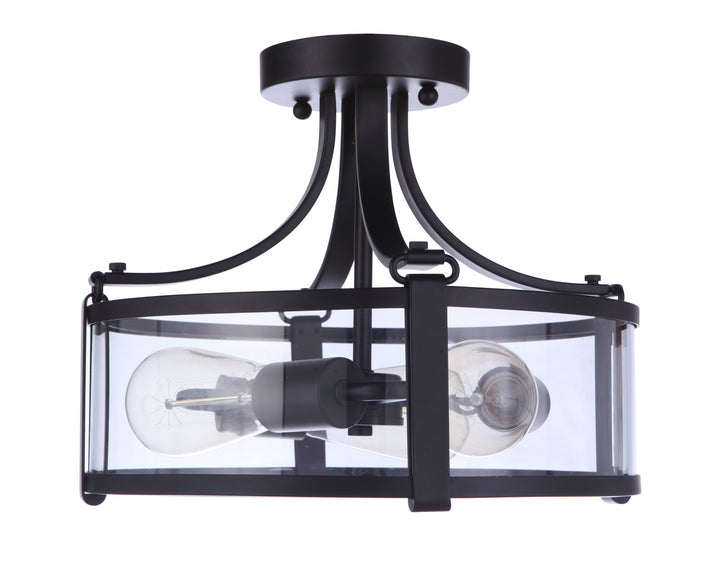 Craftmade Canada - 55353-FB - Three Light Semi Flush Mount - Elliot - Flat Black
