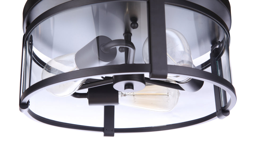 Craftmade Canada - 55383-FB - Three Light Flushmount - Elliot - Flat Black