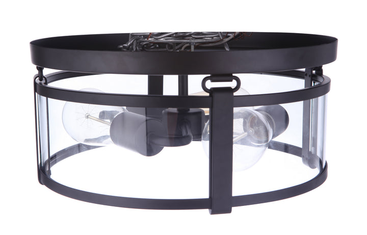 Craftmade Canada - 55383-FB - Three Light Flushmount - Elliot - Flat Black