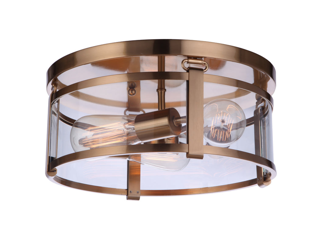 Craftmade Canada - 55383-SB - Three Light Flushmount - Elliot - Satin Brass