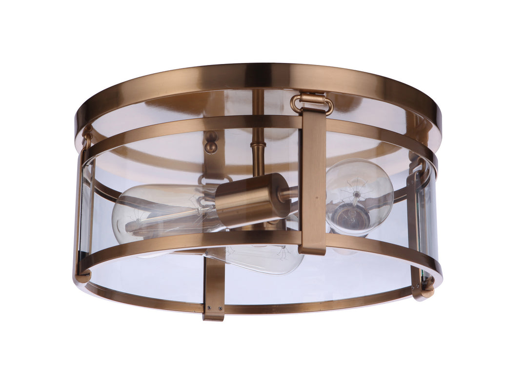 Craftmade Canada - 55383-SB - Three Light Flushmount - Elliot - Satin Brass
