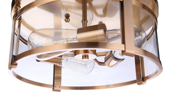 Craftmade Canada - 55383-SB - Three Light Flushmount - Elliot - Satin Brass