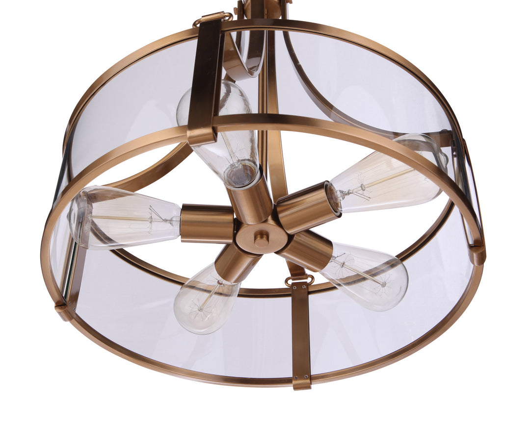 Craftmade Canada - 55395-SB - Five Light Pendant - Elliot - Satin Brass