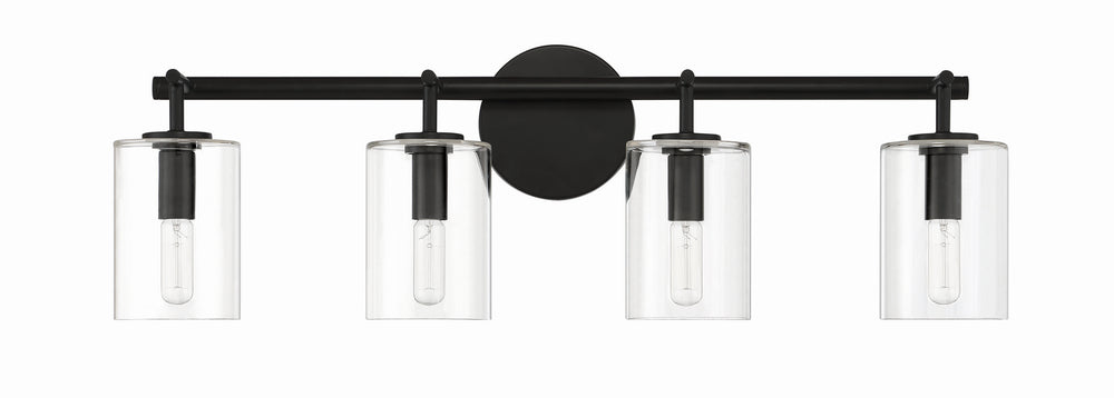 Craftmade Canada - 55604-FB - Four Light Vanity - Hailie - Flat Black