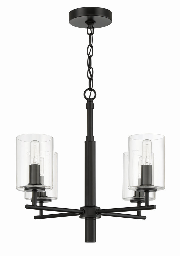 Craftmade Canada - 55624-FB - Four Light Chandelier - Hailie - Flat Black