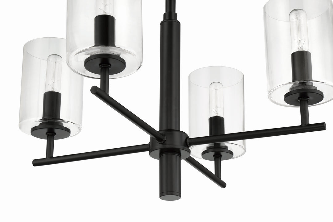 Craftmade Canada - 55624-FB - Four Light Chandelier - Hailie - Flat Black