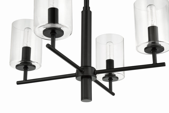 Craftmade Canada - 55624-FB - Four Light Chandelier - Hailie - Flat Black