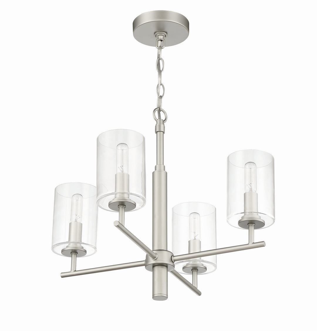 Craftmade Canada - 55624-SN - Four Light Chandelier - Hailie - Satin Nickel