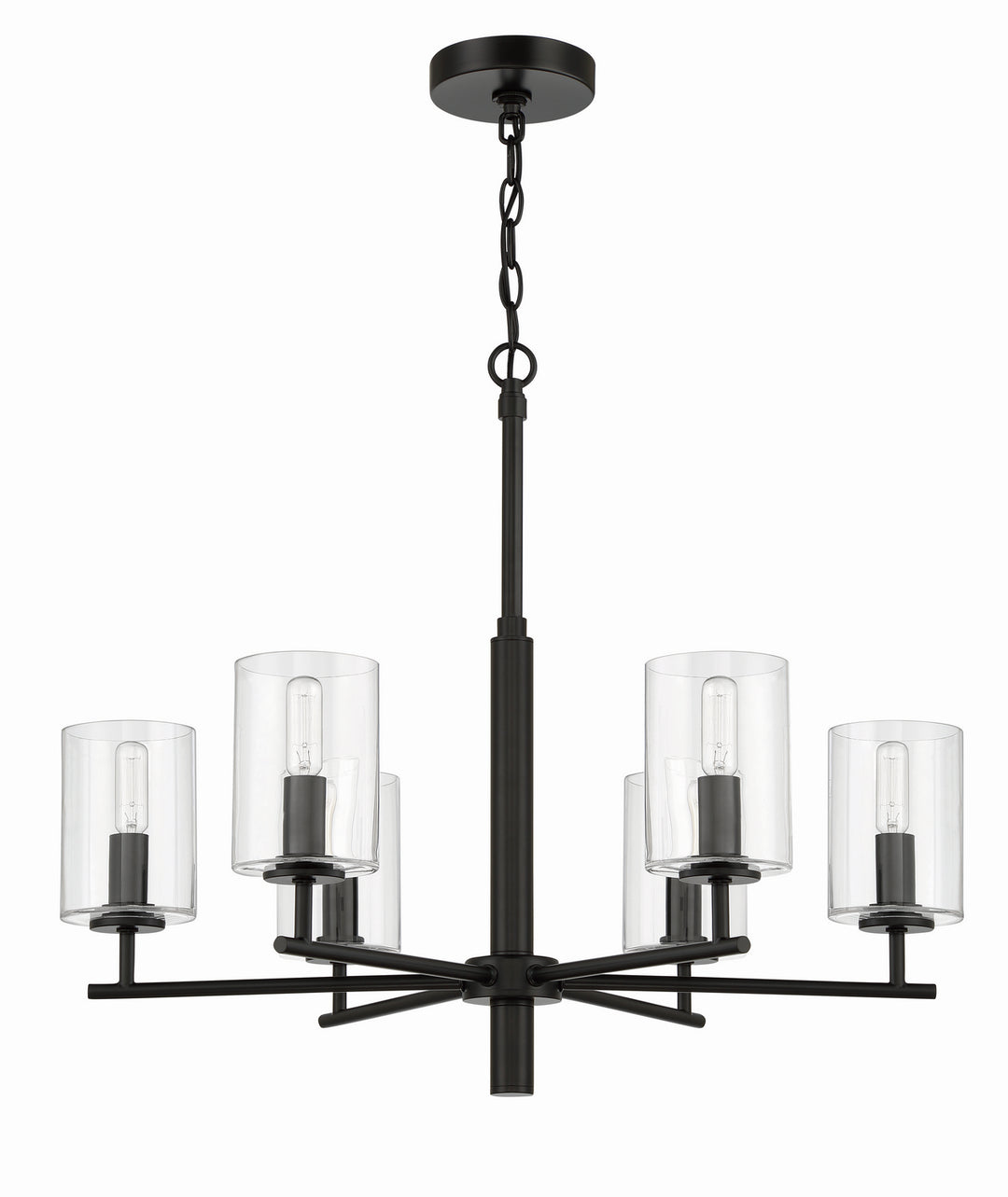 Craftmade Canada - 55626-FB - Six Light Chandelier - Hailie - Flat Black