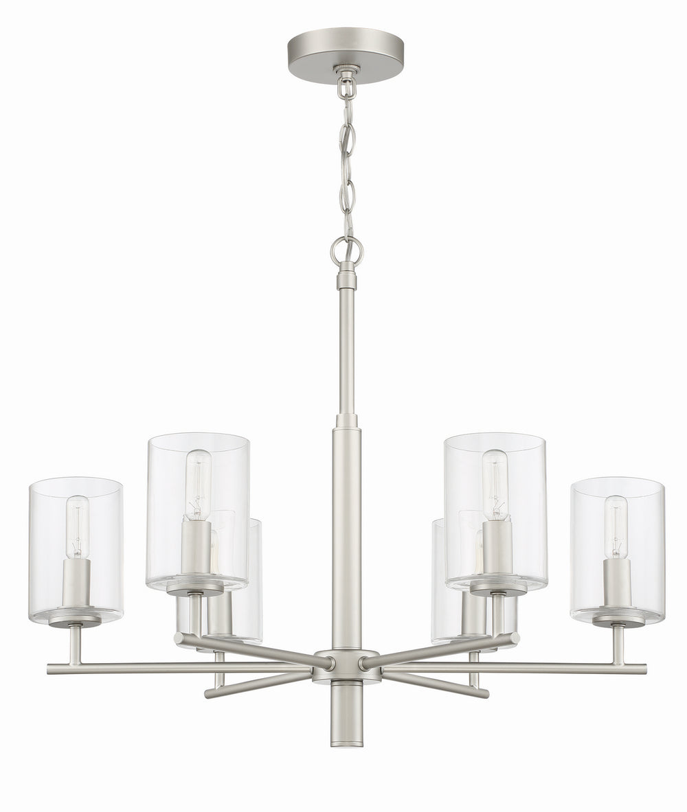 Craftmade Canada - 55626-SN - Six Light Chandelier - Hailie - Satin Nickel
