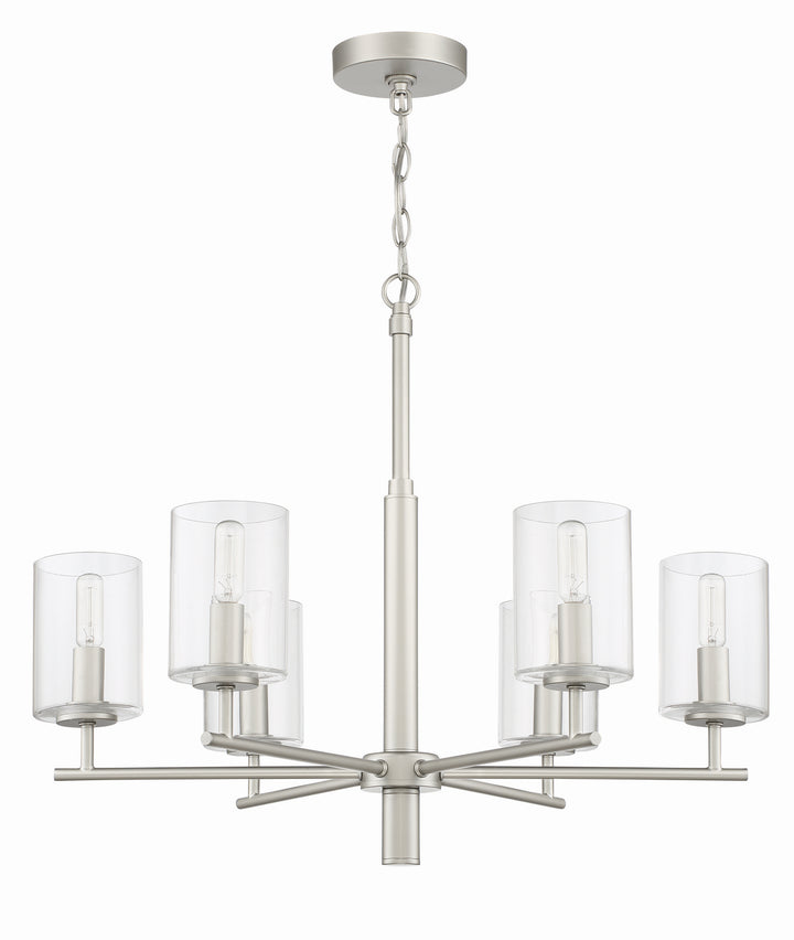 Craftmade Canada - 55626-SN - Six Light Chandelier - Hailie - Satin Nickel