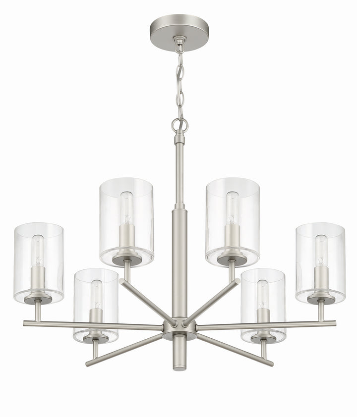 Craftmade Canada - 55626-SN - Six Light Chandelier - Hailie - Satin Nickel