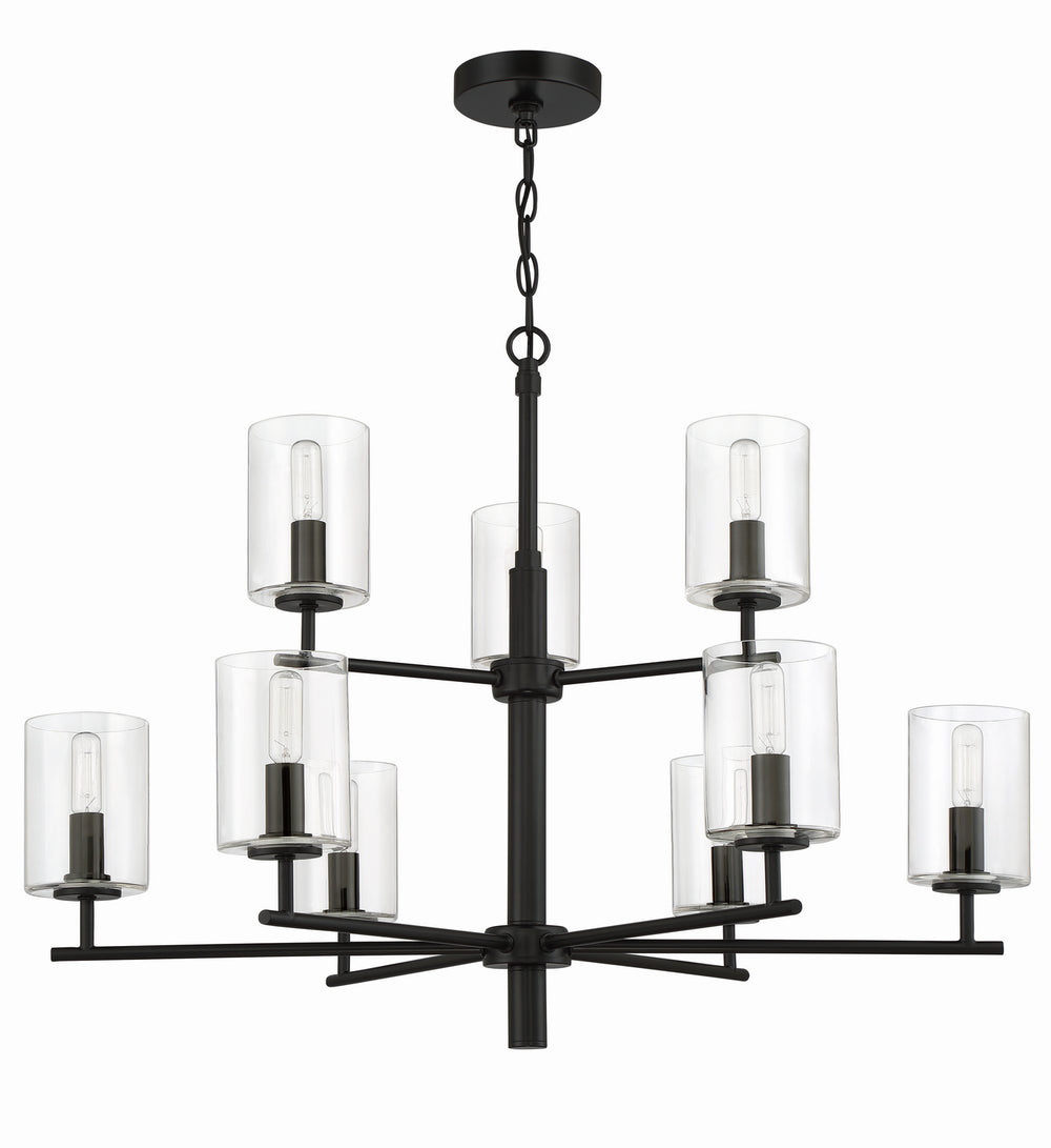 Craftmade Canada - 55629-FB - Nine Light Chandelier - Hailie - Flat Black
