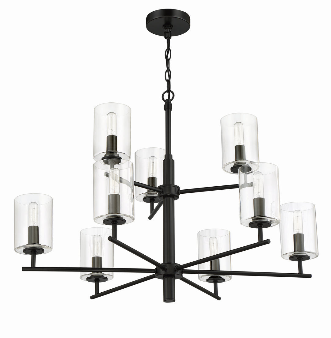 Craftmade Canada - 55629-FB - Nine Light Chandelier - Hailie - Flat Black