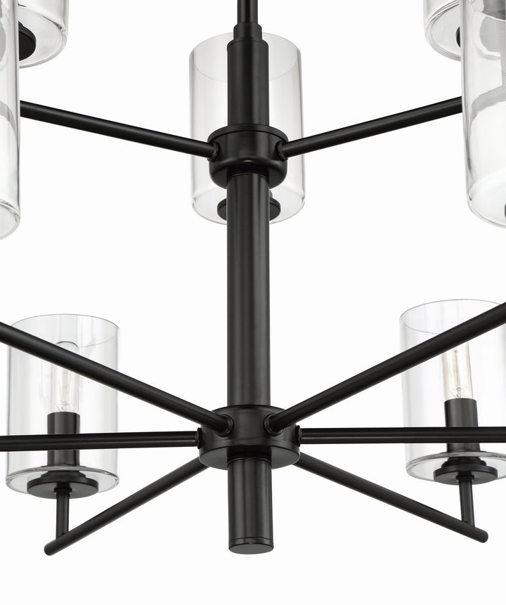 Craftmade Canada - 55629-FB - Nine Light Chandelier - Hailie - Flat Black