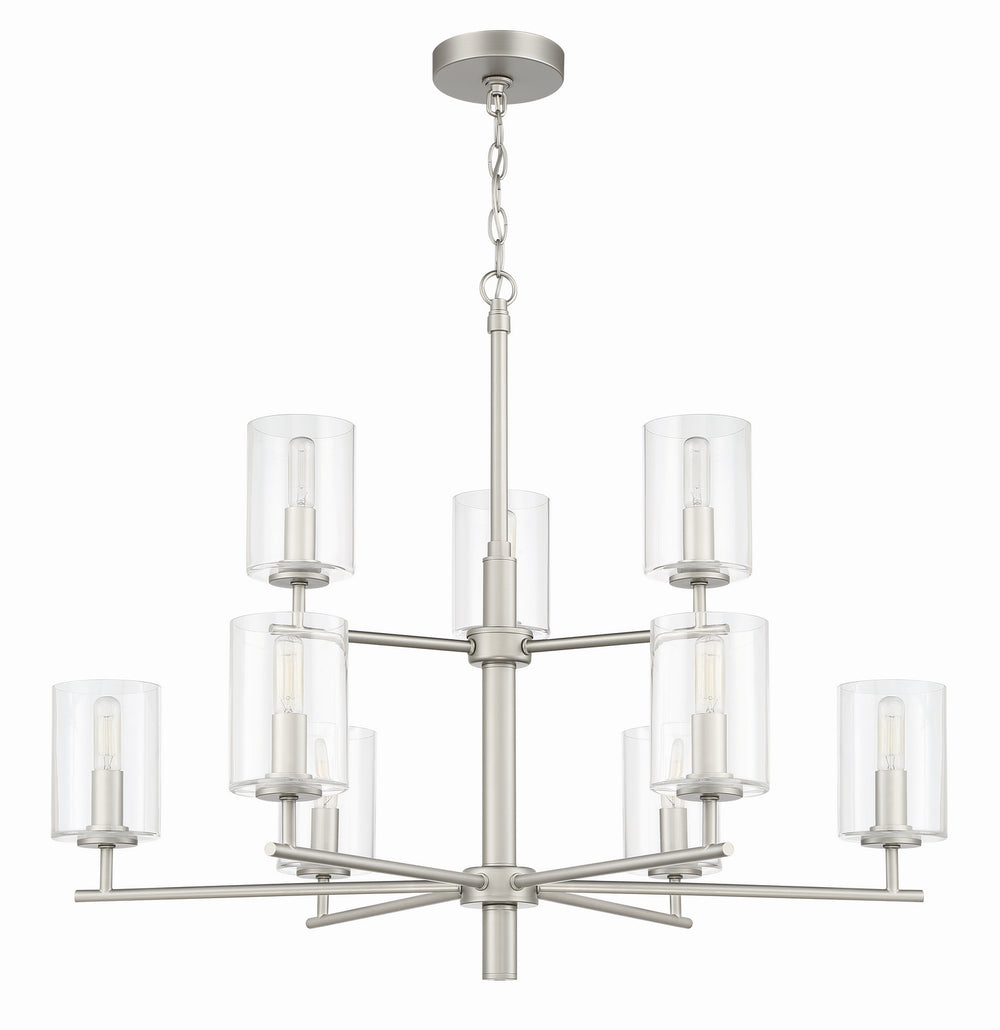 Craftmade Canada - 55629-SN - Nine Light Chandelier - Hailie - Satin Nickel