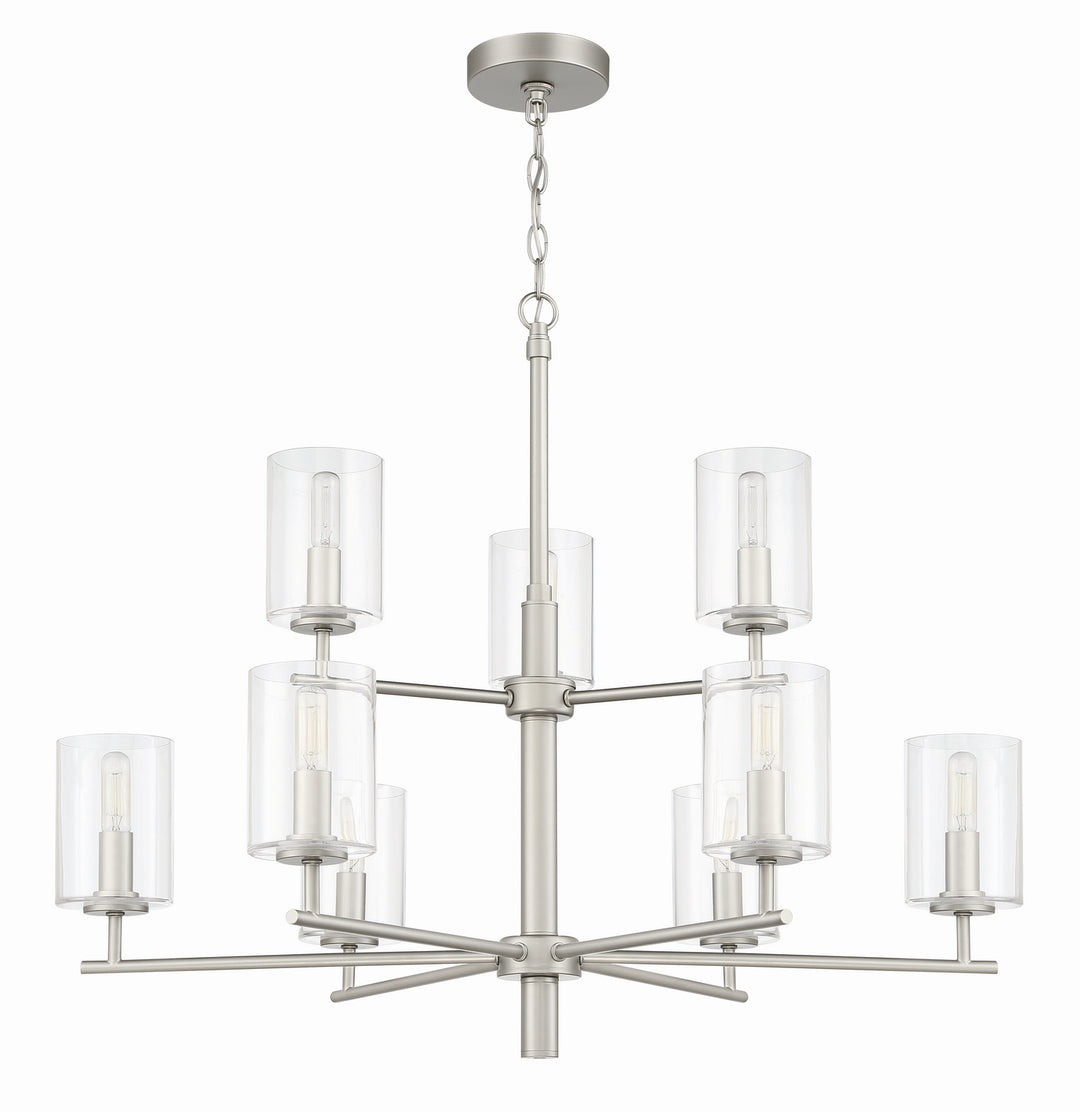 Craftmade Canada - 55629-SN - Nine Light Chandelier - Hailie - Satin Nickel
