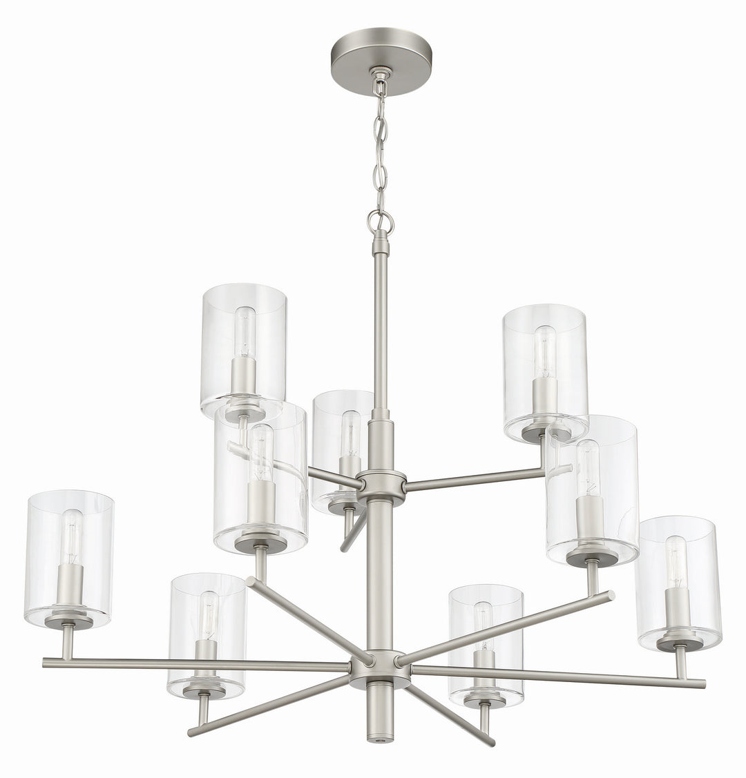 Craftmade Canada - 55629-SN - Nine Light Chandelier - Hailie - Satin Nickel